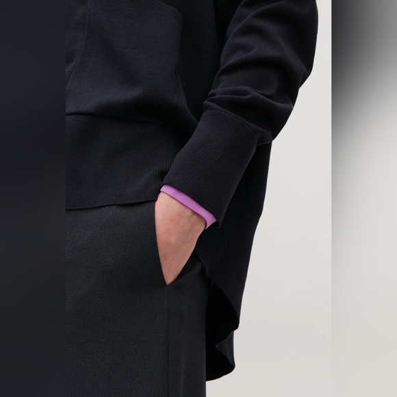 COS Draped-Back Cardigan 100 Cotton Size XS - Picture 2 of 15